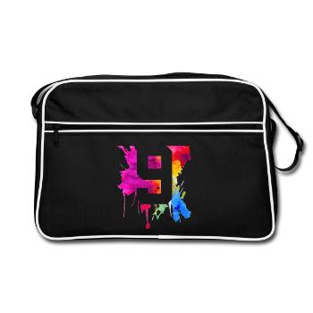 9 ANS 9E ANNIVERSAIRE - Sac Retro - noir/blanc - Devant
