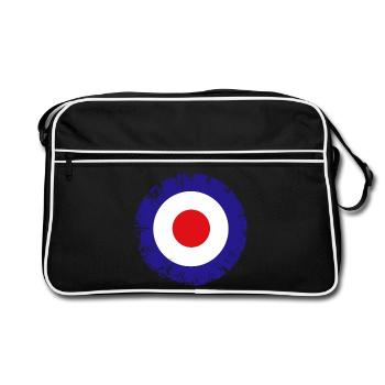 Mod-Ziel - Retro Tasche - Schwarz/Weiß - Vorne