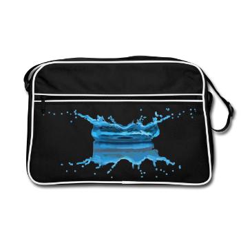 goutte eau - Sac Retro - noir/blanc - Devant