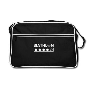 Biathlon T-shirt - Sac Retro - noir/blanc - Devant
