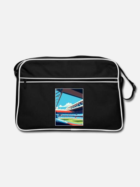 Selhurst Park Stadion Crystal Palace Fußball - Retro Tasche - Schwarz/Weiß