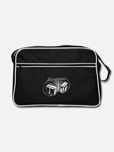 Sinnlicher Bandoneon Tangoabend - Retro Tasche - Schwarz/Weiß