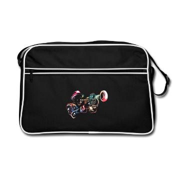 Weiches Flügelhorn Orchesterklang - Retro Tasche - Schwarz/Weiß - Vorne