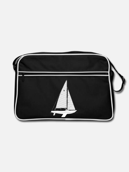 Yingling Riss - Retro Tasche - Schwarz/Weiß