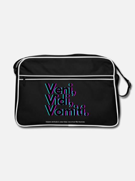 Veni Vidi Vomiti Neon - Sac Retro - noir/blanc