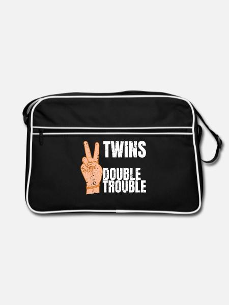 Twins - Retro Bag - black/white