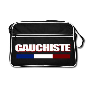 Gauchiste - Sac Retro - noir/blanc - Devant