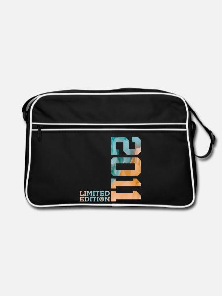15. GEBURTSTAG LIMITED EDITION 2011 - Retro Tasche - Schwarz/Weiß