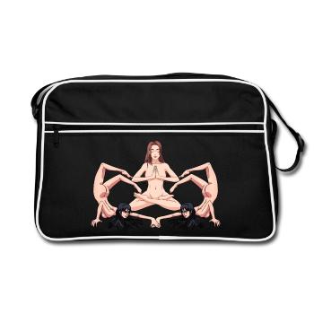 Yoga Érotique Femmes Nues Nues Yoga Yogi - Sac Retro - noir/blanc - Devant