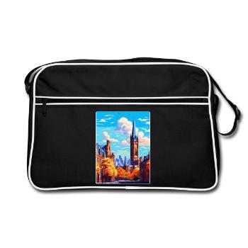 Manchester Angleterre Royaume-Uni Affiche de voyage Souvenir WPA - Sac Retro - noir/blanc - Devant