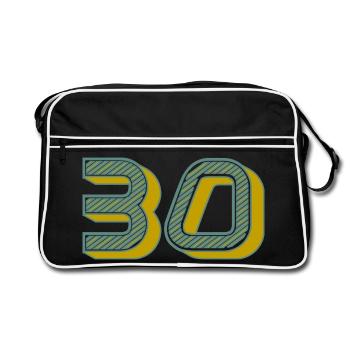 30 - Retro Bag - black/white - Front