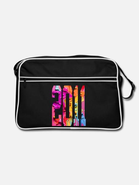 BUNT 15TH BIRTHDAY 2011 - Retro Bag - black/white - Front
