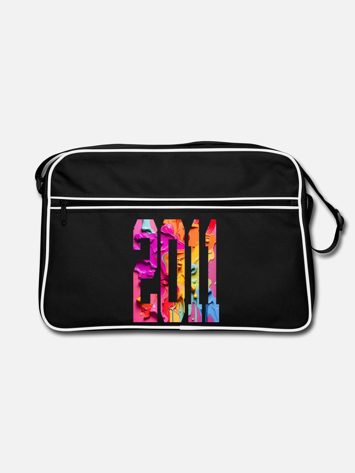 BUNT 15TH BIRTHDAY 2011 - Retro Bag - black/white - Front