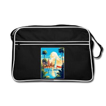 Palma De Majorque Espagne Affiche De Voyage Vintage WPA - Sac Retro - noir/blanc - Devant