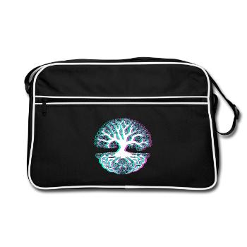 Baum - Retro Tasche - Schwarz/Weiß - Vorne