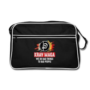 Krav Maga - Sac Retro - noir/blanc - Devant