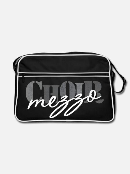 Choir - Mezzo-soprano singer - Retro Tasche - Schwarz/Weiß