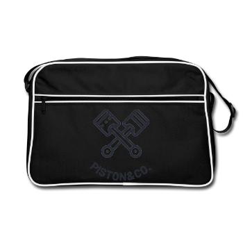 PISTON - CO - Retro Bag - black/white - Front