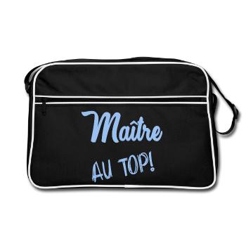 MASTER. MASTER - Retro Bag - black/white - Front