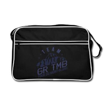 GR TMB Tour du Mont Blanc Randonnée Trek - Sac Retro - noir/blanc - Devant