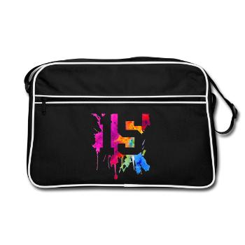 15 ANS 15E ANNIVERSAIRE - Sac Retro - noir/blanc - Devant