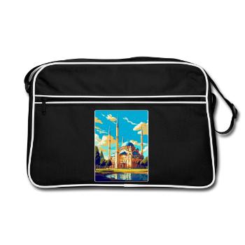 Edirne Turkey Vintage Travel Poster WPA Souvenir - Retro Bag - black/white - Front