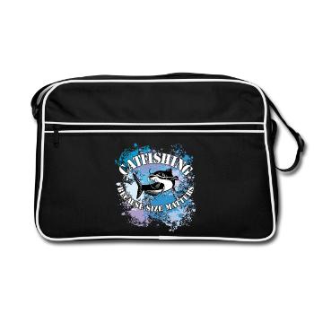 Poisson-chat Poisson-chat Poisson-chat pour les éclaboussures de peinture - Sac Retro - noir/blanc - Devant