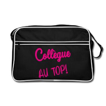 RETRAITE. RETRAITE. RETRAITEE. RETRAITE - Sac Retro - noir/blanc - Devant