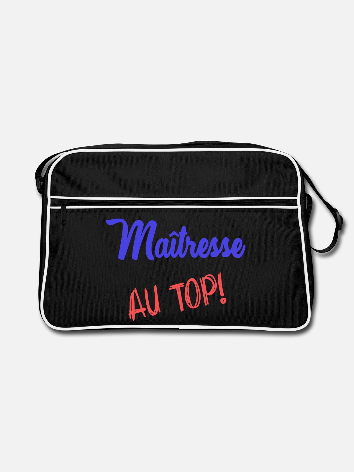 GELIEBTE - Retro Tasche - Schwarz/Weiß - Vorne