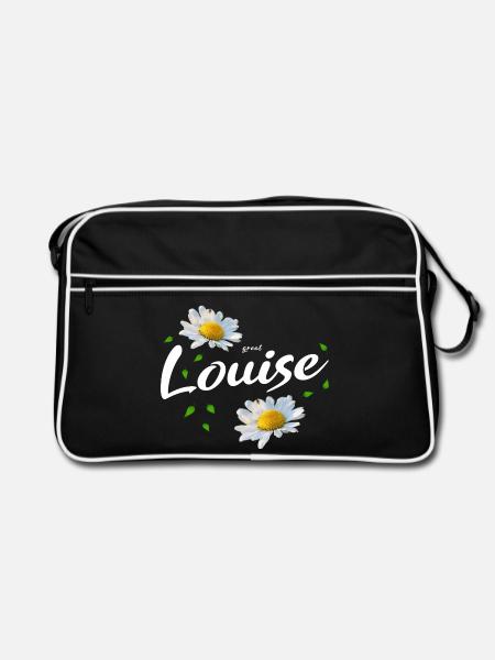 Louise - Retro Tasche - Schwarz/Weiß
