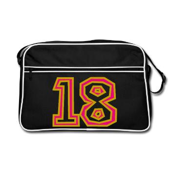 18 - Sac Retro - noir/blanc - Devant