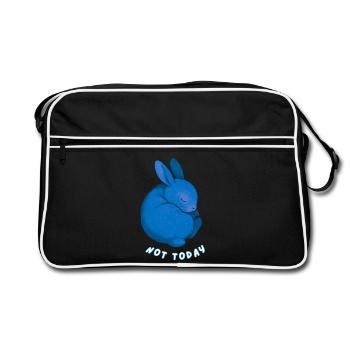 Lapin - Pas aujourd’hui - Sac Retro - noir/blanc - Devant