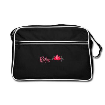 massage - Retro Bag - black/white - Front