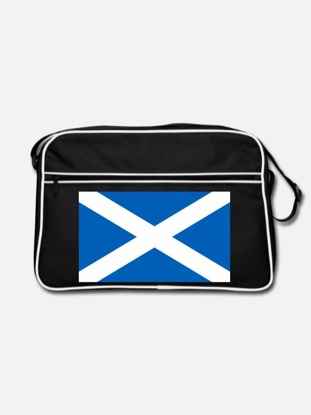 Schottland - Retro Tasche - Schwarz/Weiß