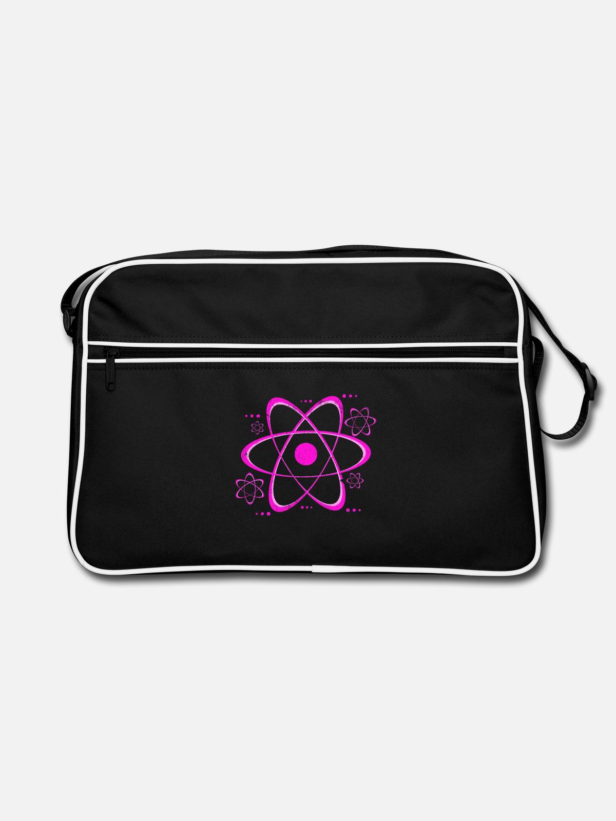 Physiker - Retro Tasche - Schwarz/Weiß - Vorne