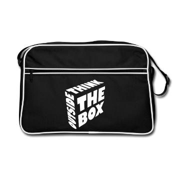 Sortez des sentiers battus - Sac Retro - noir/blanc - Devant