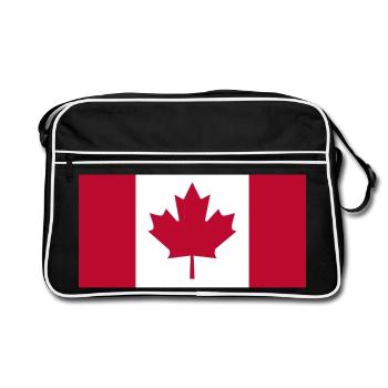 Drapeau canada drapeau érable Canada Day 1867 Toronto - Sac Retro - noir/blanc - Devant