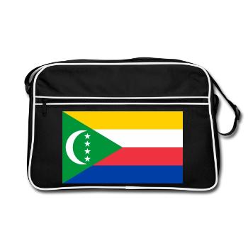 Komoren - Retro Tasche - Schwarz/Weiß - Vorne