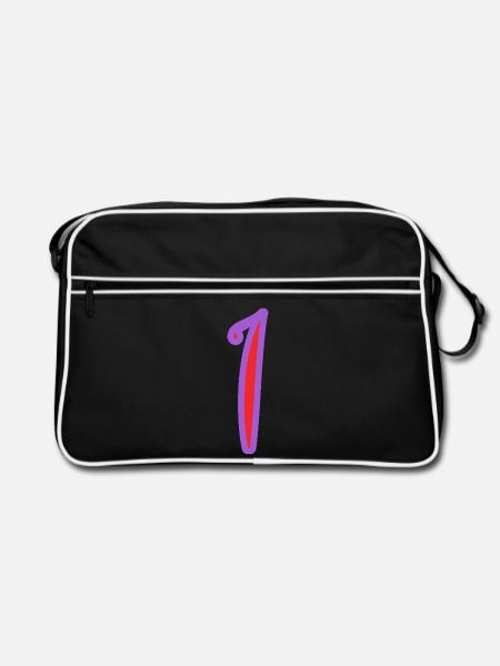 1 - Sac Retro - noir/blanc - Devant