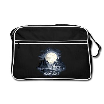 Under The Moonlight - Retro Bag - black/white - Front