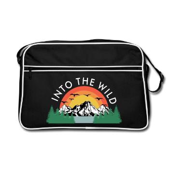Dans la randonnée de randonnée des grimpeurs sauvages - Sac Retro - noir/blanc - Devant
