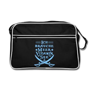 Vitamin Lake - Retro Bag - black/white - Front