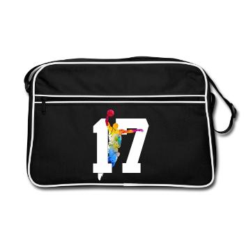 NUMBER 17 BASKETBALL 17TH BIRTHDAY - Retro Bag - black/white - Front