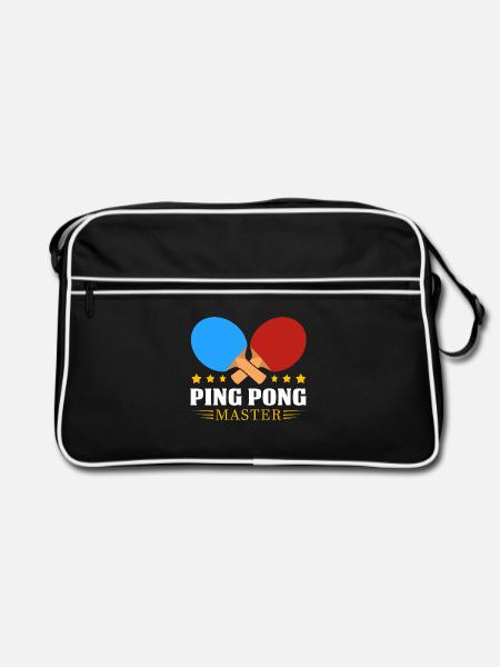 Ping-pong - Sac Retro - noir/blanc