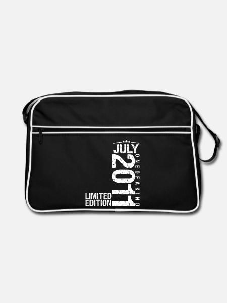 Juli 2011 Juli Jubiläum Juli 2011 - Retro Tasche - Schwarz/Weiß