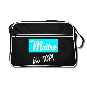 MASTER. MASTER - Retro Bag - black/white - Front