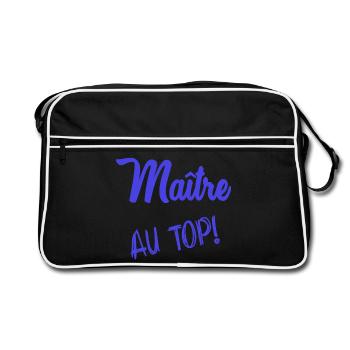 MASTER. MASTER. HUMOR - Retro Bag - black/white - Front