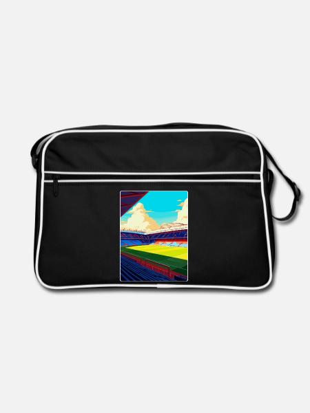 Selhurst Park Stadion Reiseposter Souvenir WPA - Retro Tasche - Schwarz/Weiß - Vorne