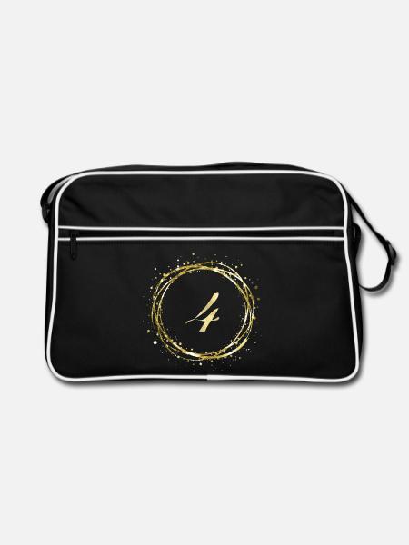 4 - Retro Tasche - Schwarz/Weiß