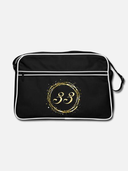 33 - Retro Tasche - Schwarz/Weiß